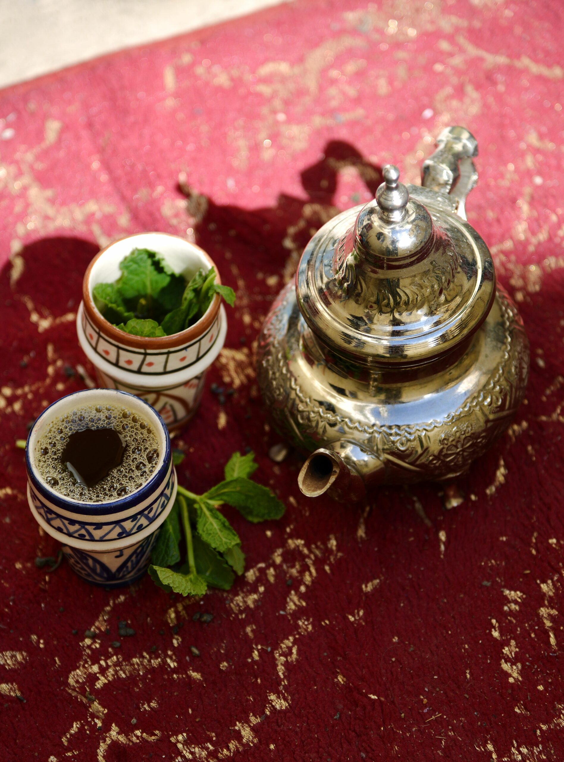 Moroccan Tea and a Traditional Teapot